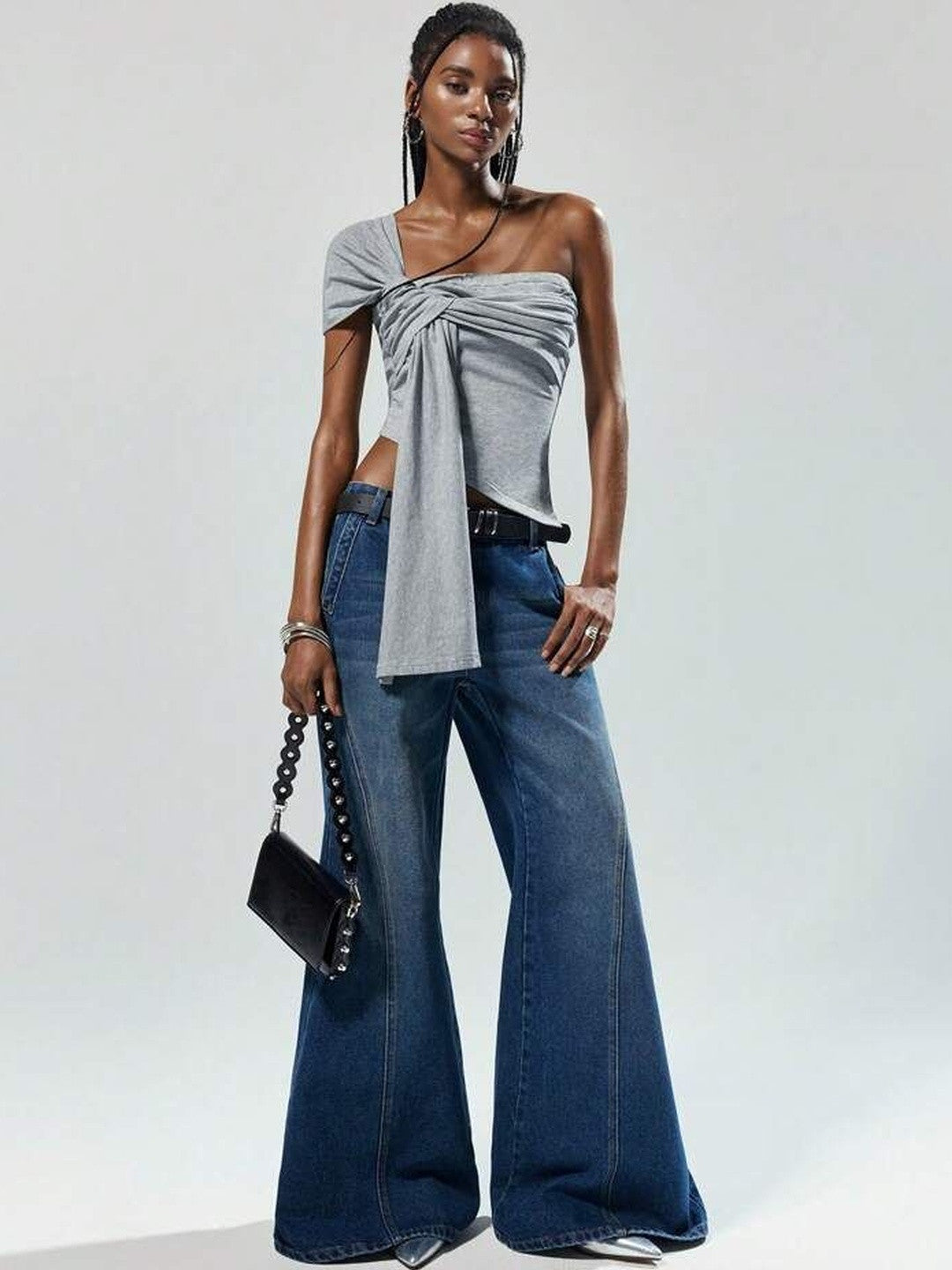 One Shoulder Crop Top