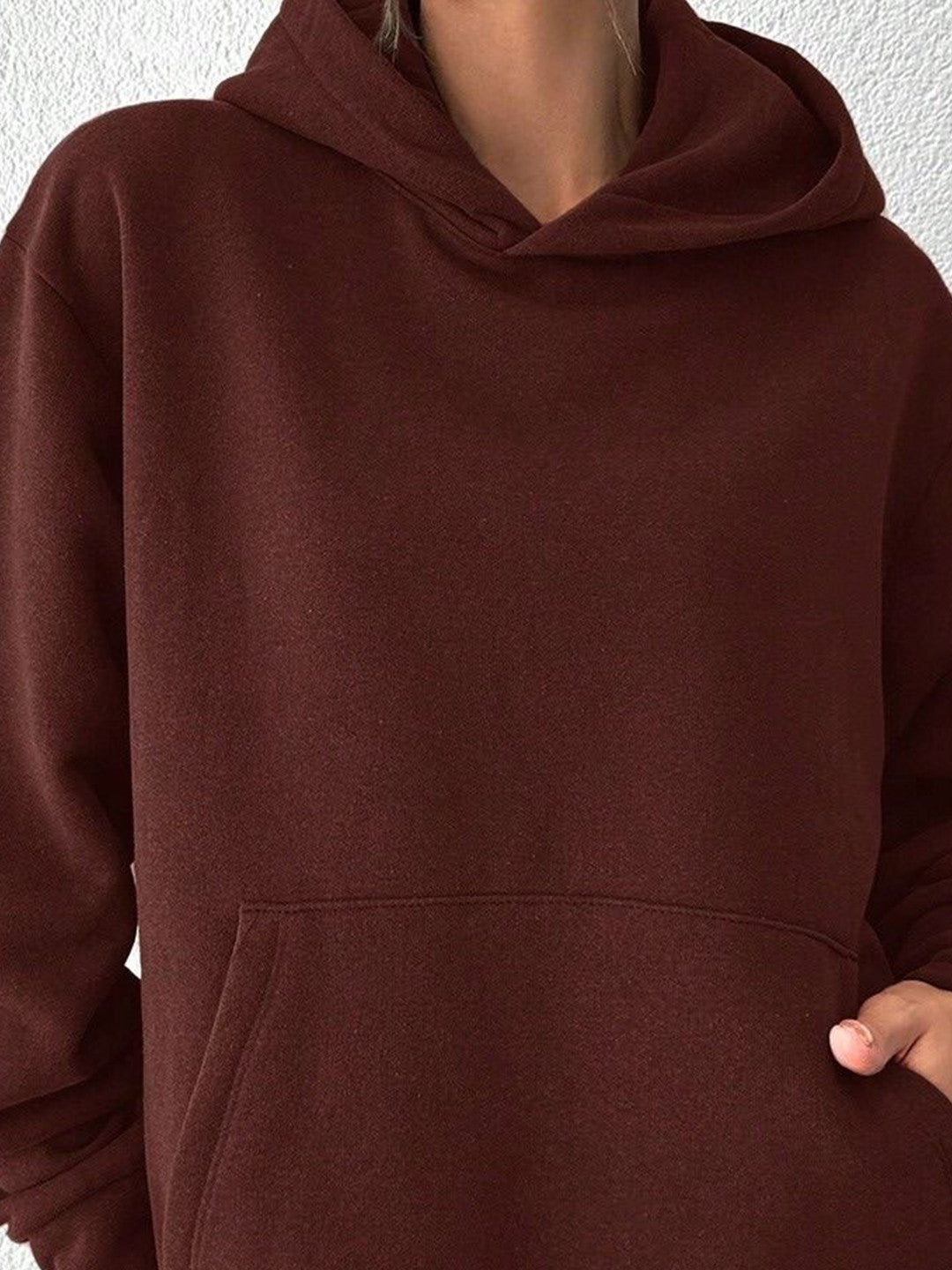 Women Hooded Neck Long Sleeves Oversized Sweatshirt