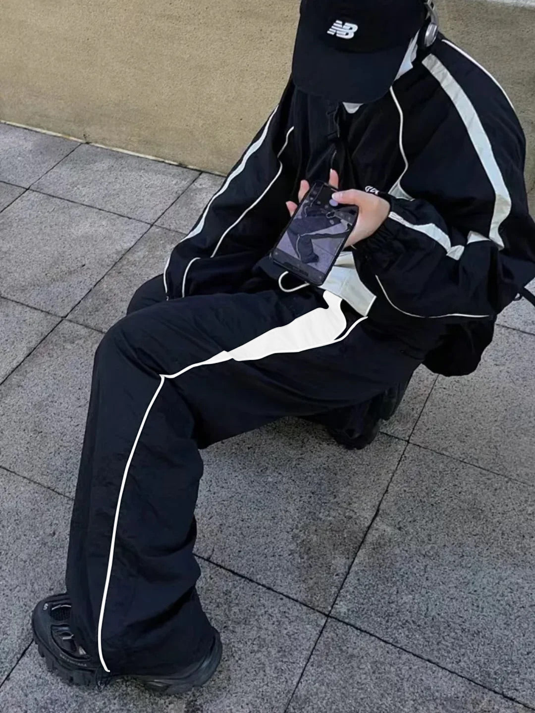 Womens Pants, baggy Pants, Parachute joggers Track Pants
