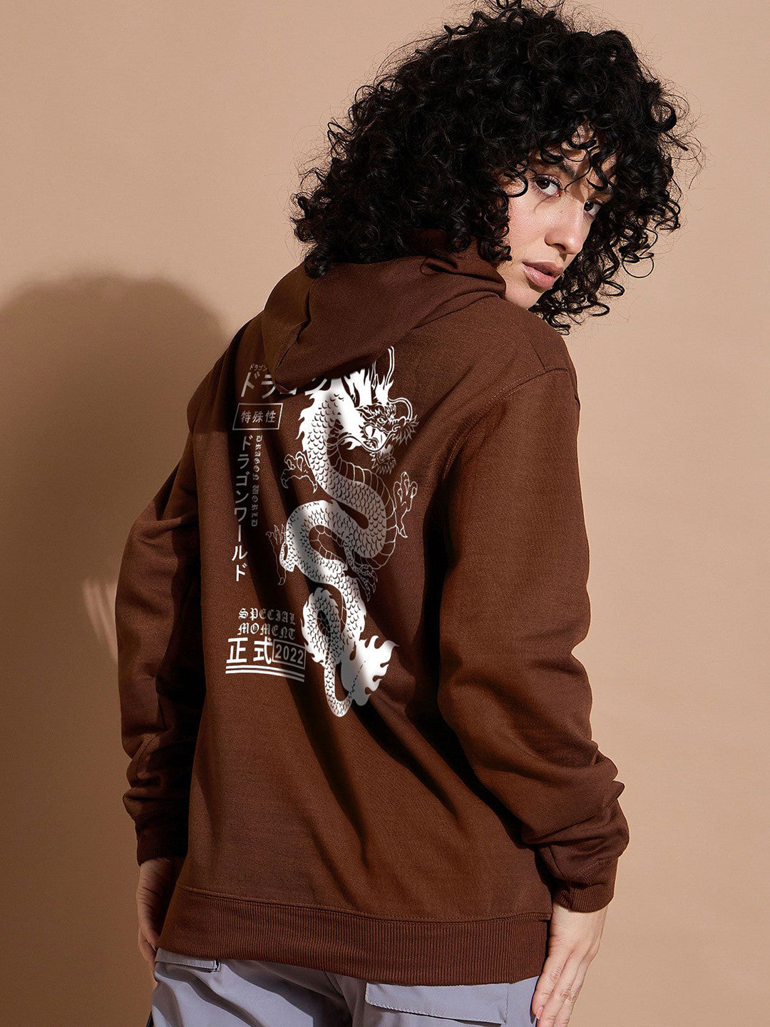 Women Graphic Printed Hooded Sweatshirt