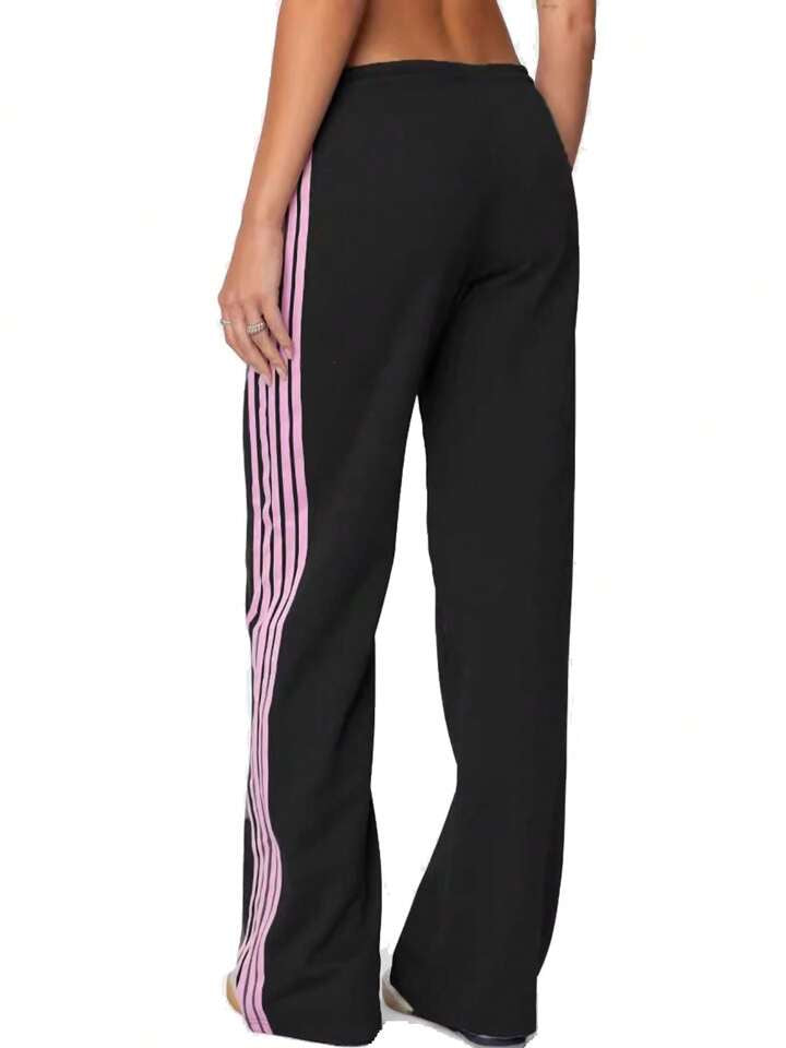 Women Relaxed Loose Fit Easy Wash Joggers Trousers