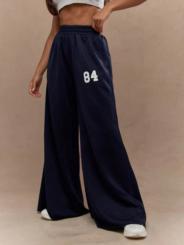 Women Relaxed Loose Fit Easy Wash Joggers Trousers