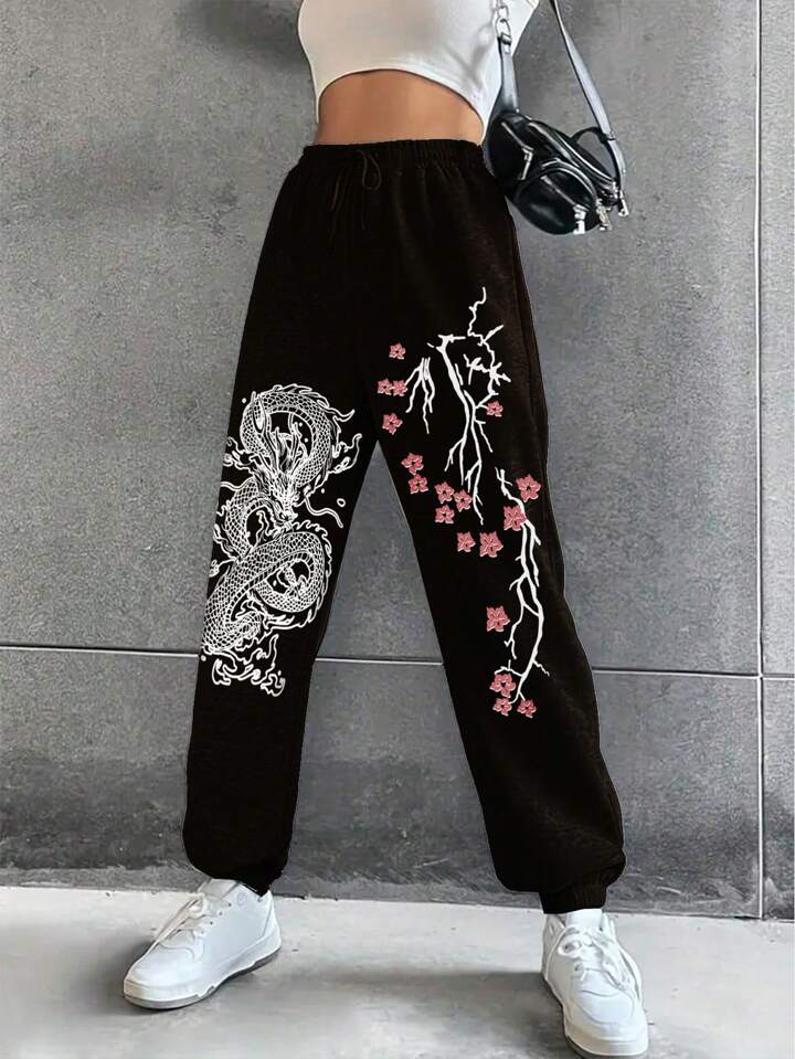 Womens Pants, baggy Pants, Parachute joggers Track Pants