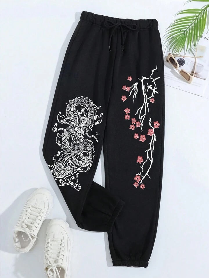 Womens Pants, baggy Pants, Parachute joggers Track Pants