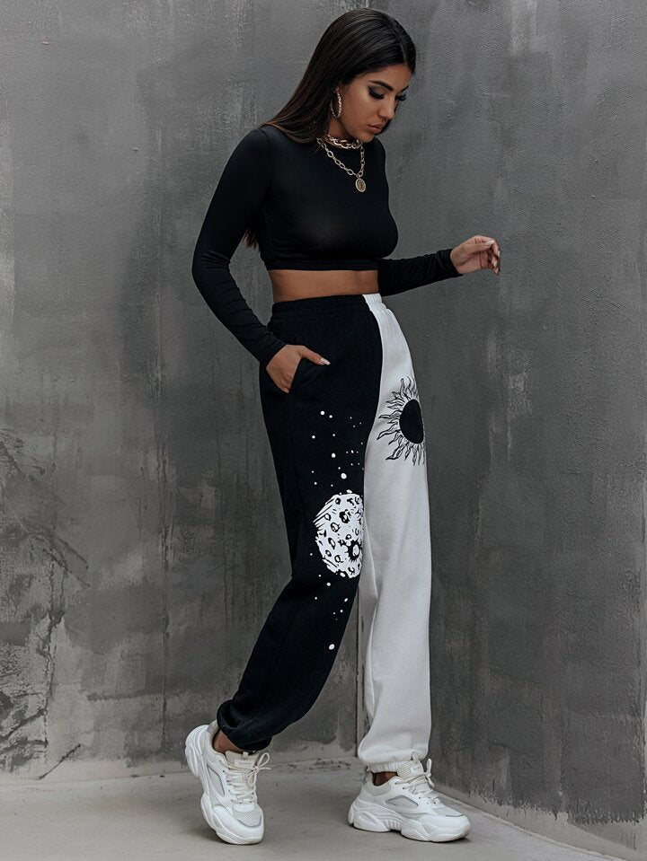 Womens Pants, baggy Pants, Parachute joggers Track Pants