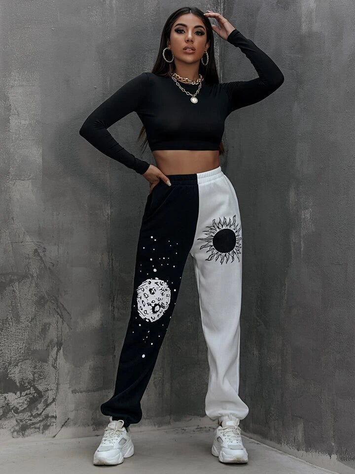 Womens Pants, baggy Pants, Parachute joggers Track Pants