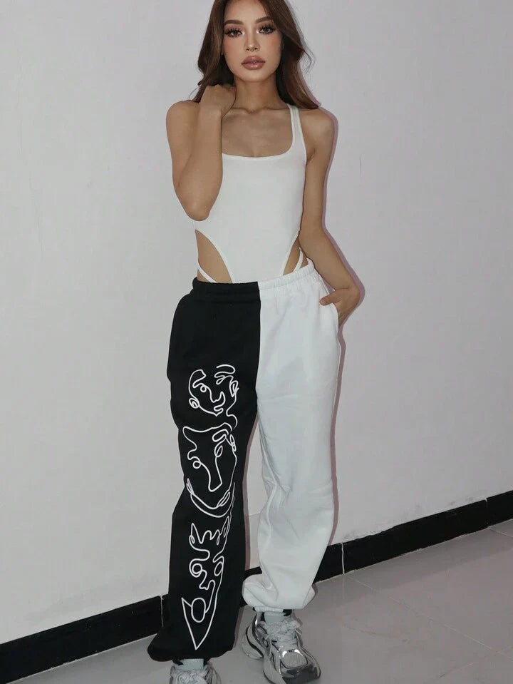 Womens Pants, baggy Pants, Parachute joggers Track Pants