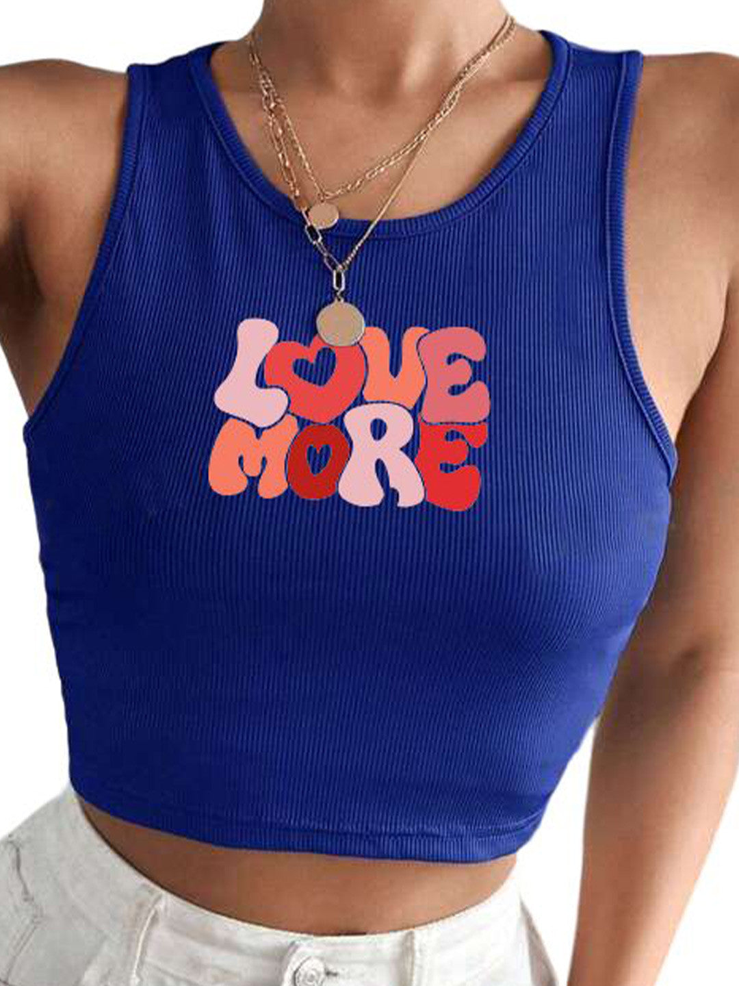 Women Print Crop Top