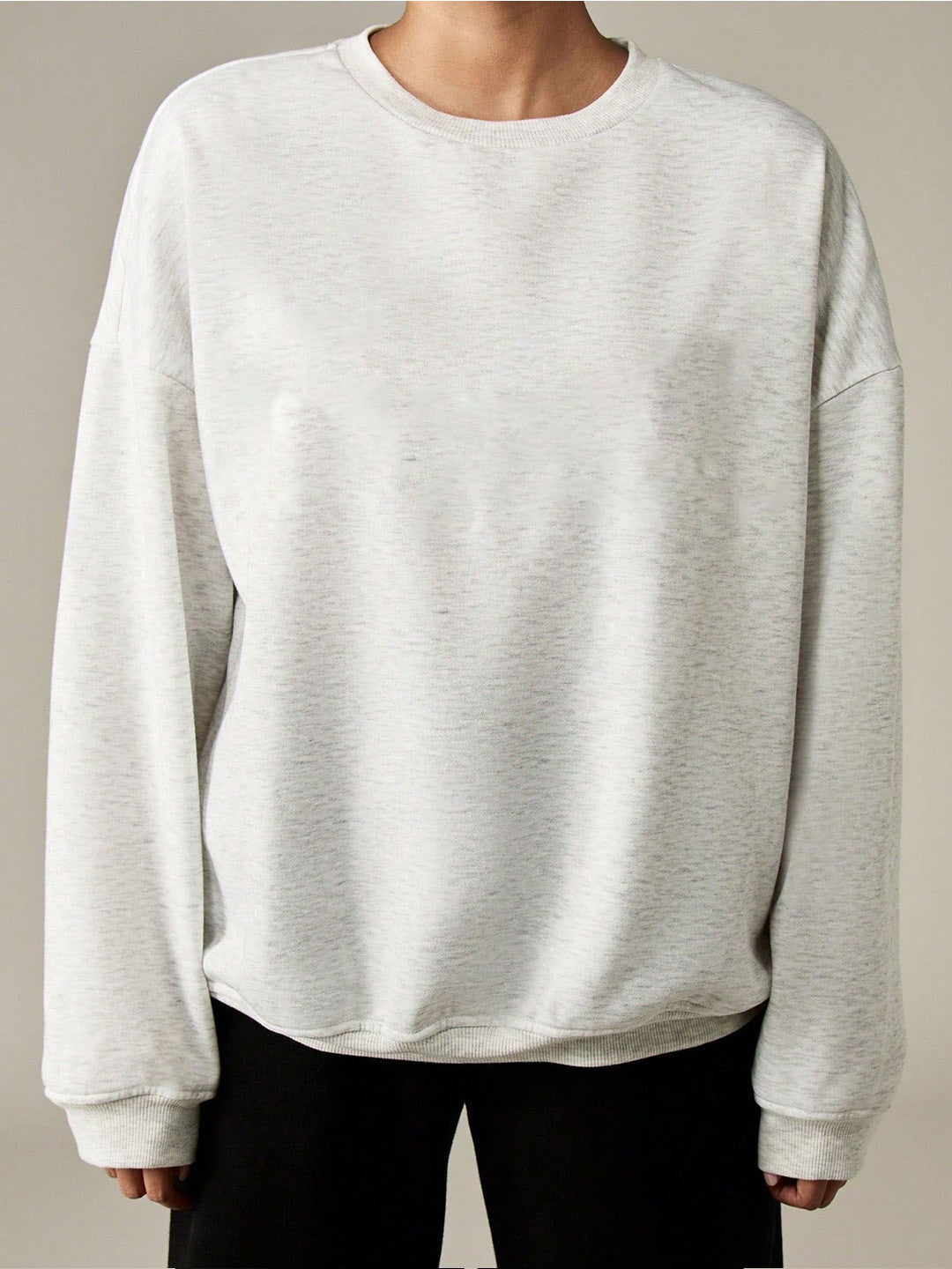 Women Round Neck Long Sleeves Oversized Sweatshirt