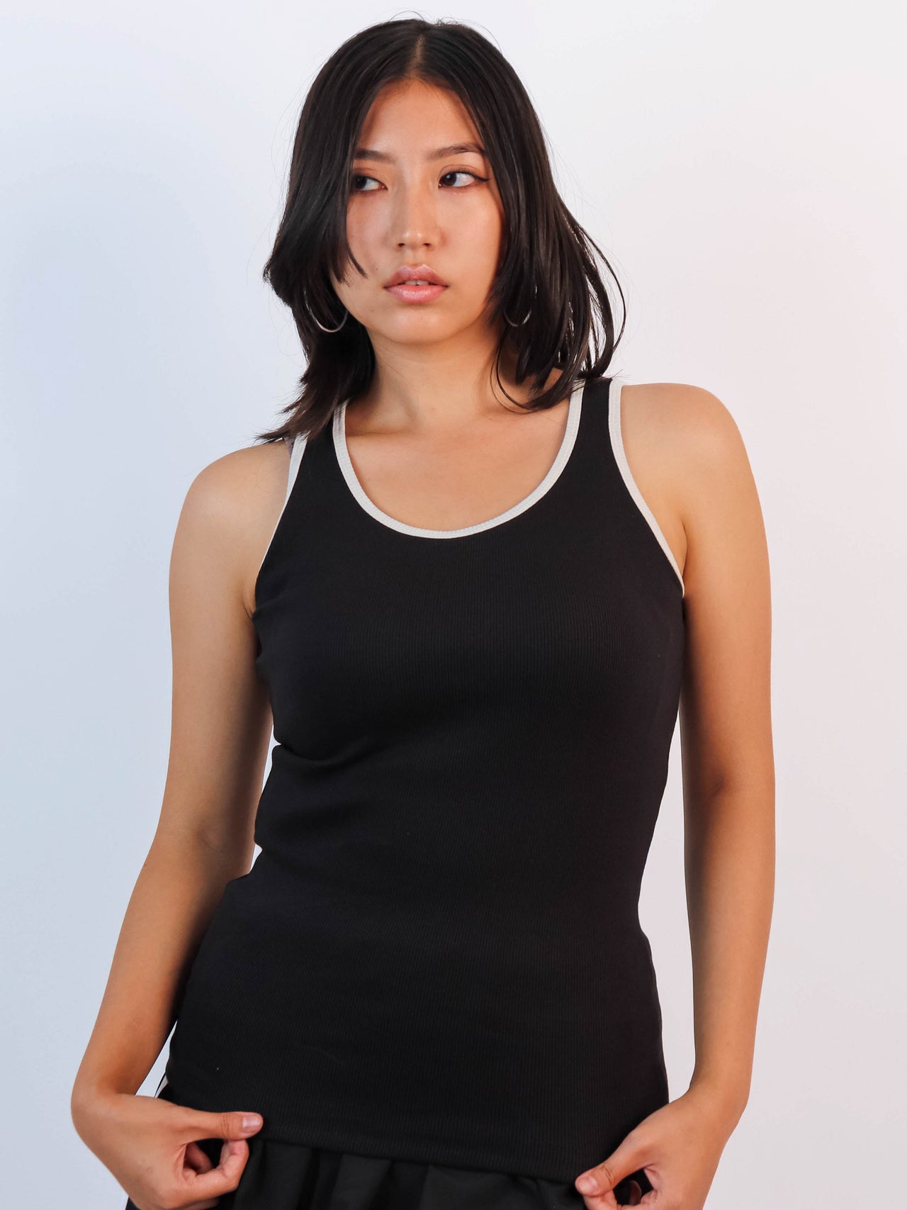 Women’s stylish ribbed tank top