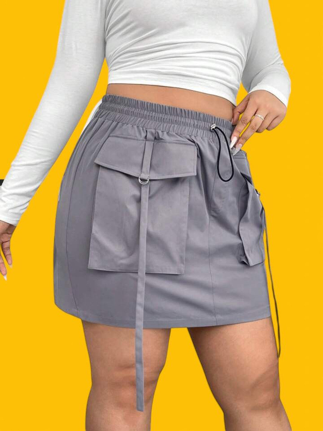 Women Mid Rise A-Line Mini Skirt