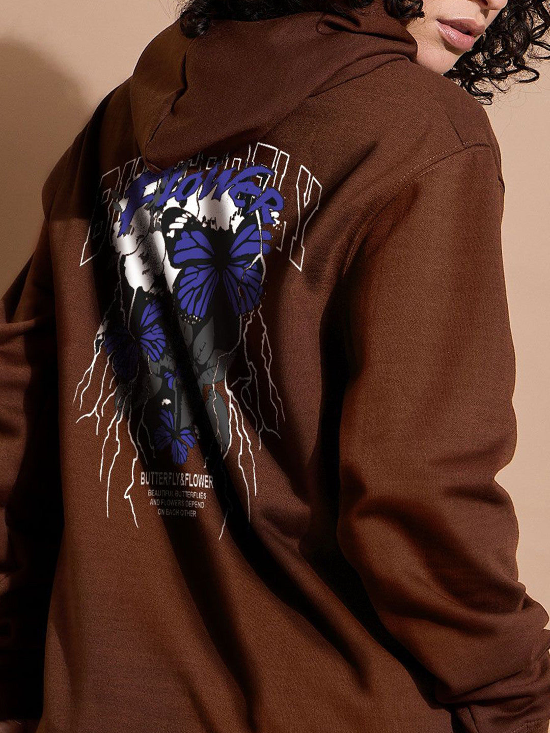 Women Printed Hooded Pullover Sweatshirt